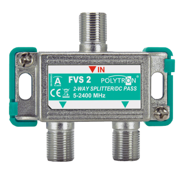 Polytron FVS2 SAT BK Verteiler 2 fach Splitter 5-2400 MHz, Unicable F&auml;hig