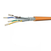 Cat 7 Netzwerkkabel Verlegekabel 1000 MHz S-FTP orange Halogenfrei,100 meter