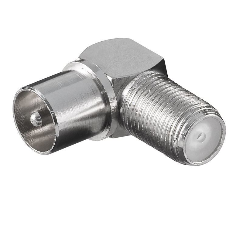 AXING Adapter F-Stecker Auf IEC-M Koaxstecker – 1 Stück, Für SAT, TV & Kabelempfang