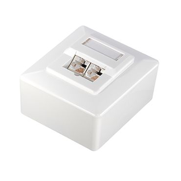 Netzwerkdose Aufputz Unterputz Cat6A Datendose Weiß