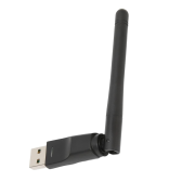 MK Digital 150Mbit/s USB WLAN Stick Schwarz mit Ralink RT5370 Chip, 3dBi Antenne