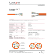 Cat 7 Netzwerkkabel Verlegekabel 1000 MHz S-FTP orange Halogenfrei,500 meter