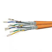 Duplex Cat 7 Netzwerkkabel Verlegekabel 1000 MHz S-FTP orange Halogenfrei,100 meter