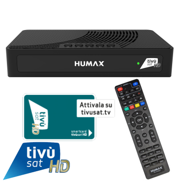 Humax TIVUMAX-HD3801 S2 Satellitenreceiver inkl. Aktiviert Tivusat HD Karte