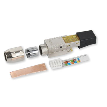 4er-Set RJ45 Stecker CAT7 – Werkzeuglos, Voll Abg Produktbild-Vorschau 5