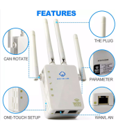 GigaBlue Repeater 1200Mbit/s WLAN Repeater WLAN Signal Verst&auml;rker, Access Point 