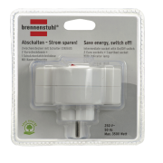 Mehrfachsteckdose, Steckdosenadapter 3-Fach mit Schalter...