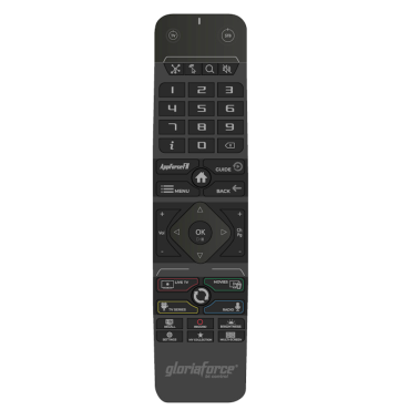 GloriaForce RTX Bluetooth Fernbedienung mit TV-Steuerung f&uuml;r RTX - Duo, Quattro, Uno , Zero