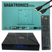 Sagatronics Elite 4K Android 10 OTT Medien-Streamer 2GB RAM 16GB Flash,MYTV,Wlan