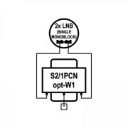 EMP Centauri P.162-IW Profi-Line 2/1 Option DiSEqC Schalter