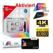 Tivusat Telesystem SmarCam 4K ULTRA HD CI+ inkl. Schwarz Smartkarte !! AKTIVIERT
