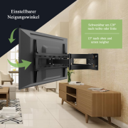 TV Wandhalter Schwenkbar Neigbar 32-70 Zoll (81-178cm) LCD LED Halterung bis 55kg
