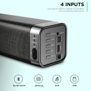 Thramono Stereo Soundbar, 80 W, Verbindung über...