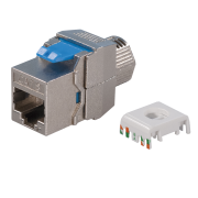 CAT8 Keystone Jack Modul CAT8.1 RJ45 STP Buchse, Metall...
